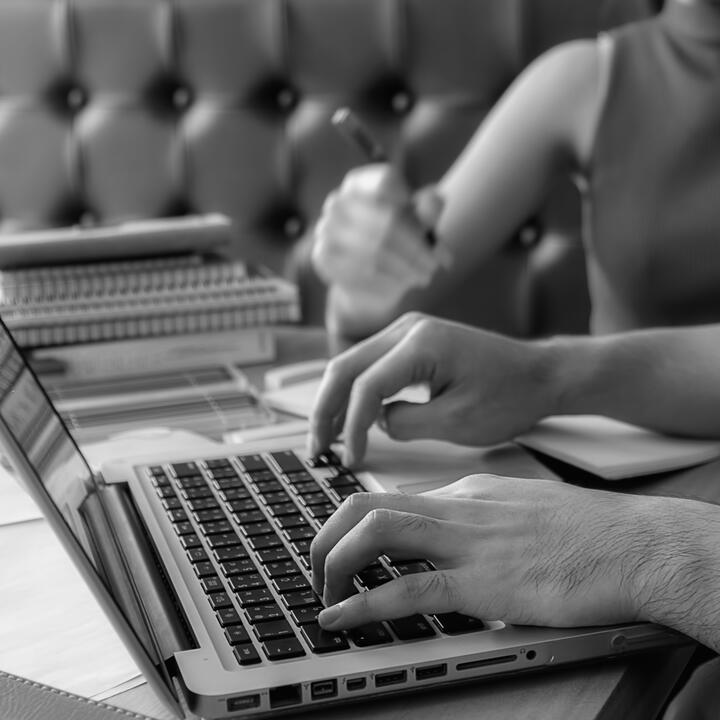 Typing on computer